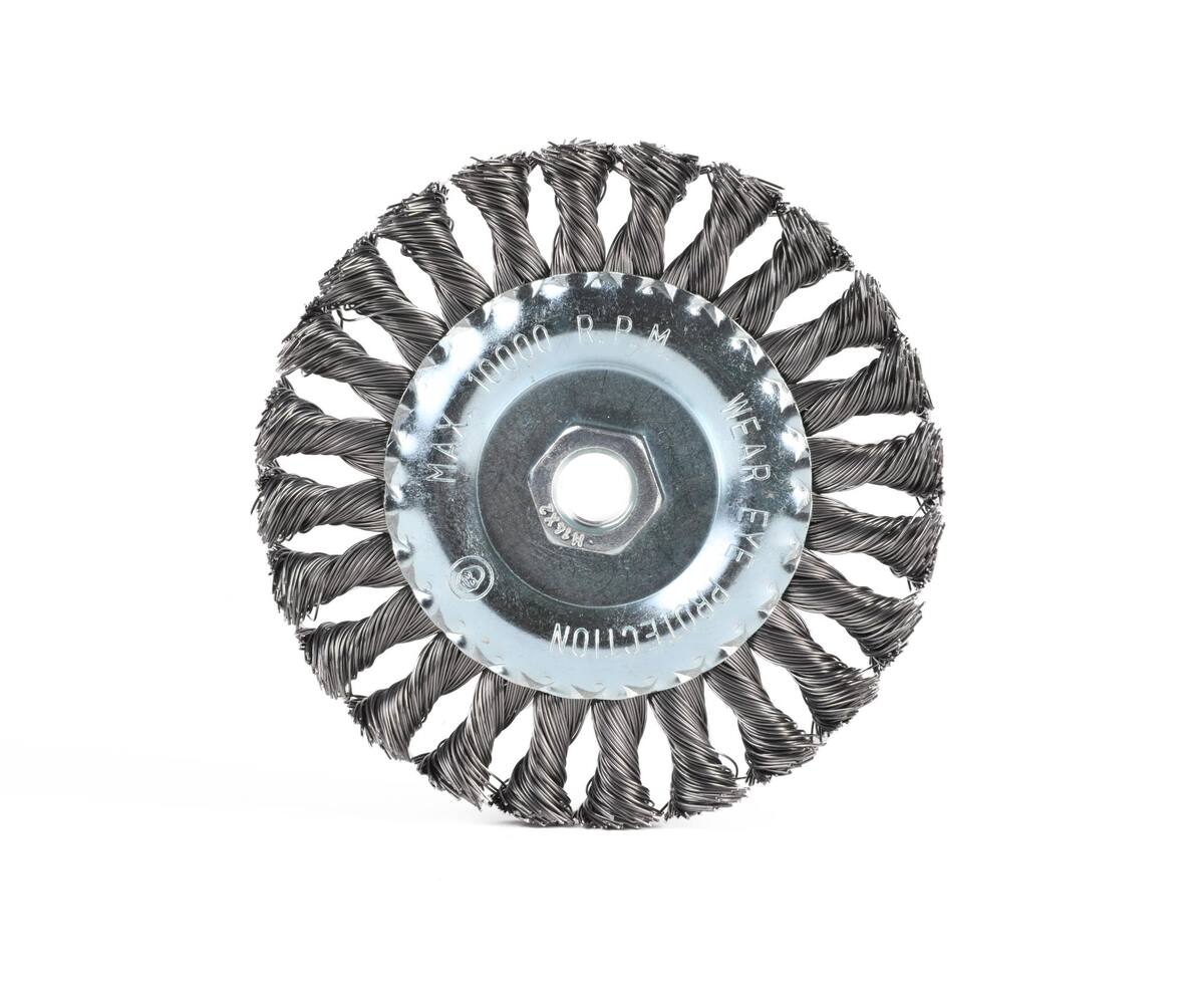Staalborstelschijf 125mm M14, Verwijdert Roest/Verf, Voor Haakseslijper