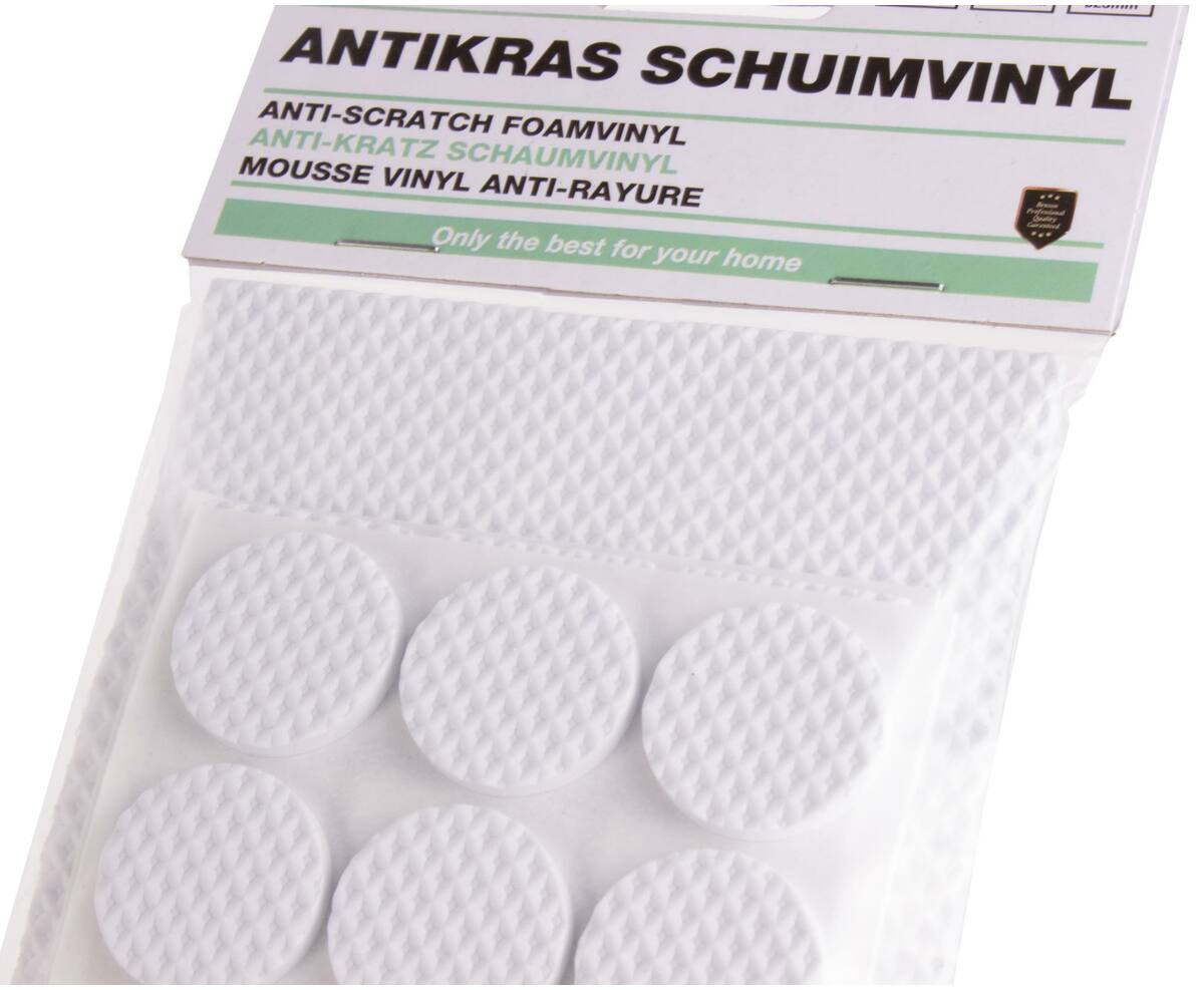 Antikras Schuimvinyl Set 25 dlg Wit - Beschermt Vloeren en Meubels