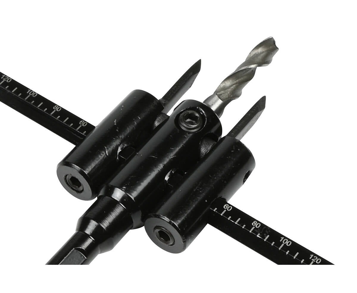 Cirkelsnijder 30-120 mm voor hout, gips, plastic; max diepte 30 mm