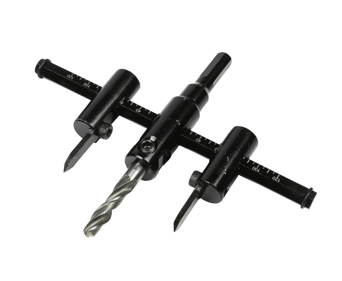 Cirkelsnijder 30-120 mm voor hout, gips, plastic; max diepte 30 mm