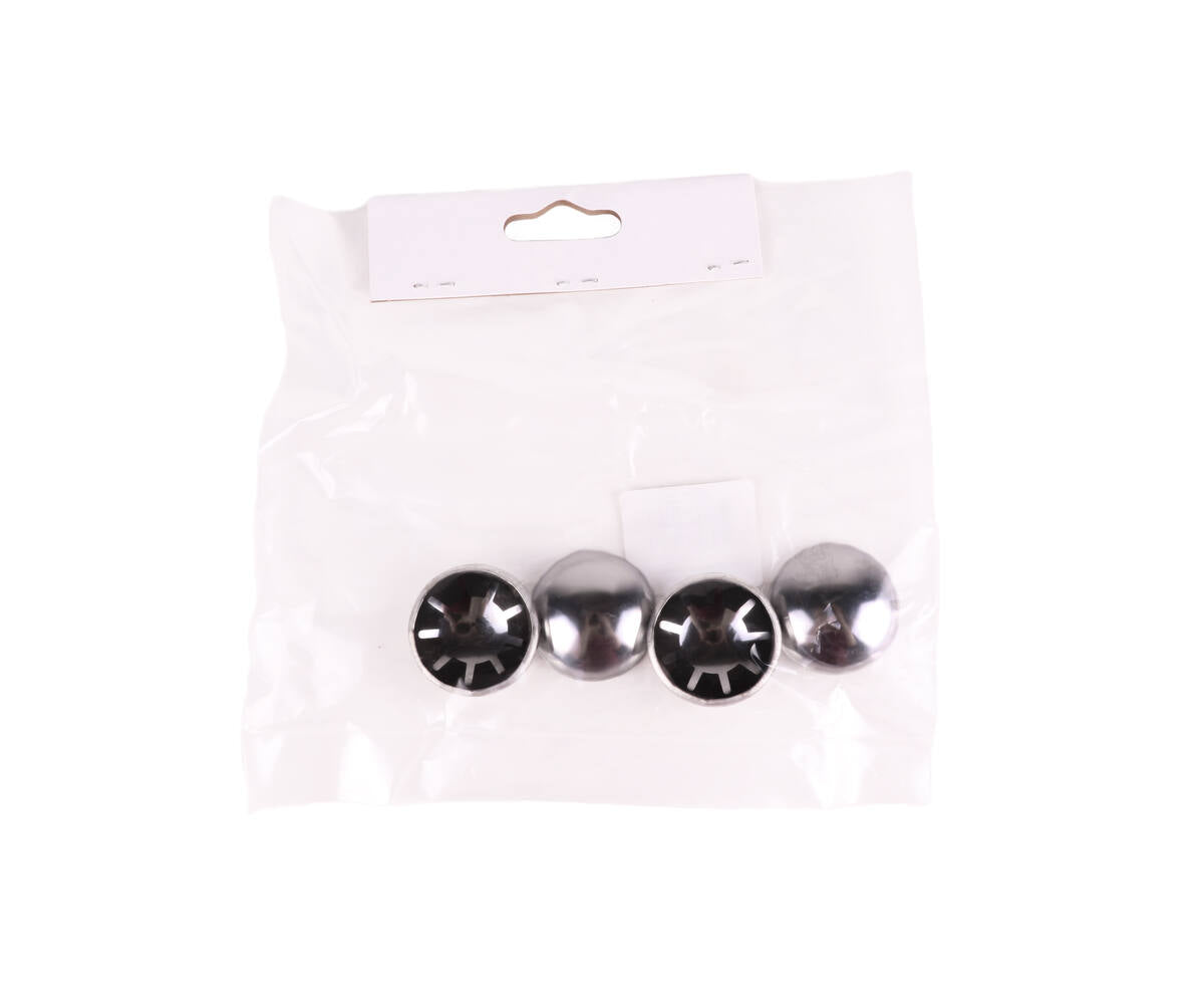 Borgdopset ø20 mm, 4-delig, voor stevige wiel- en bandbevestiging.