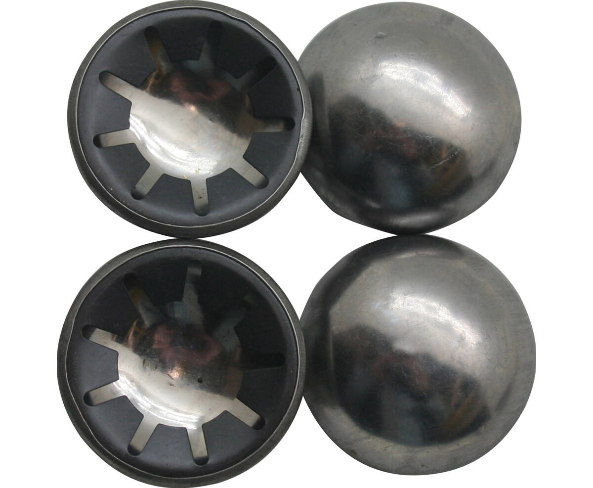Borgdopset ø20 mm, 4-delig, voor stevige wiel- en bandbevestiging.