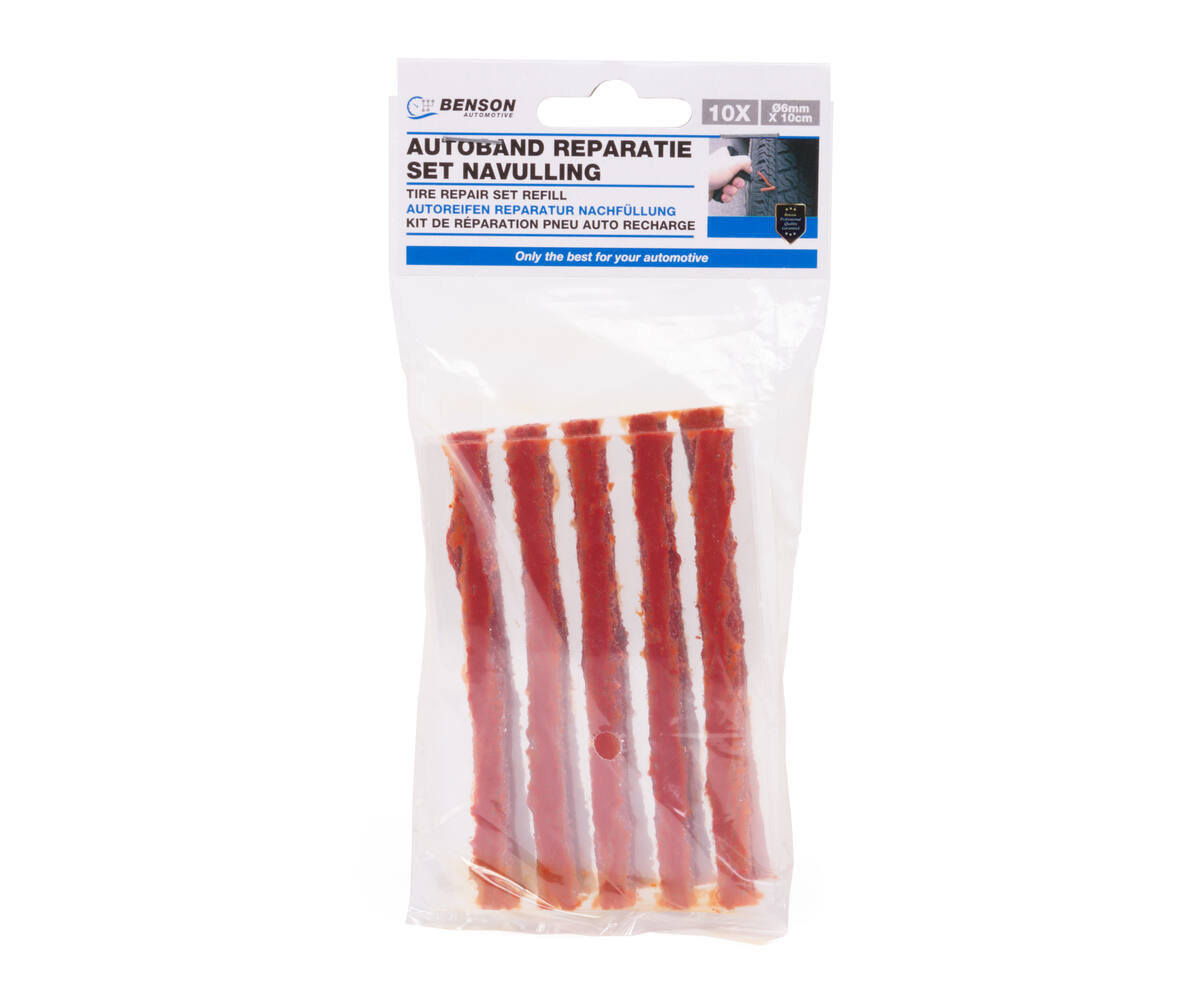 Autoband Reparatieset Navulling - 10x10 cm Veters voor Tubeless Banden