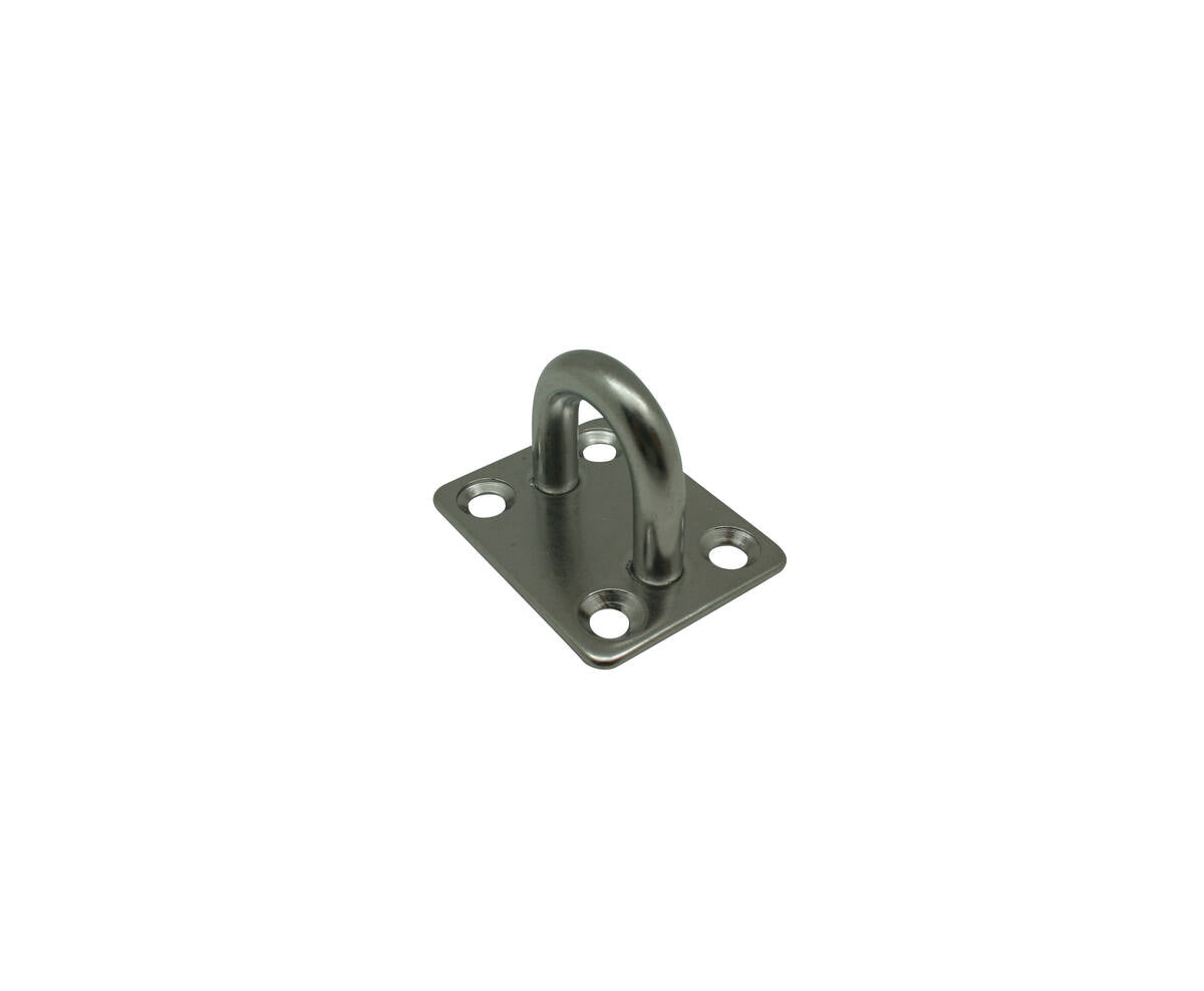 Oogplaat 6 mm RVS - 35x40 mm, ideaal voor touwen en kabels.