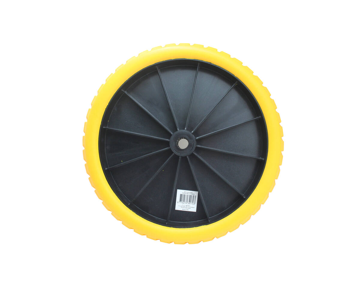 Kruiwagenwiel ø380 mm PU, 4.00-8", anti-lek, ideaal voor tuinwerk