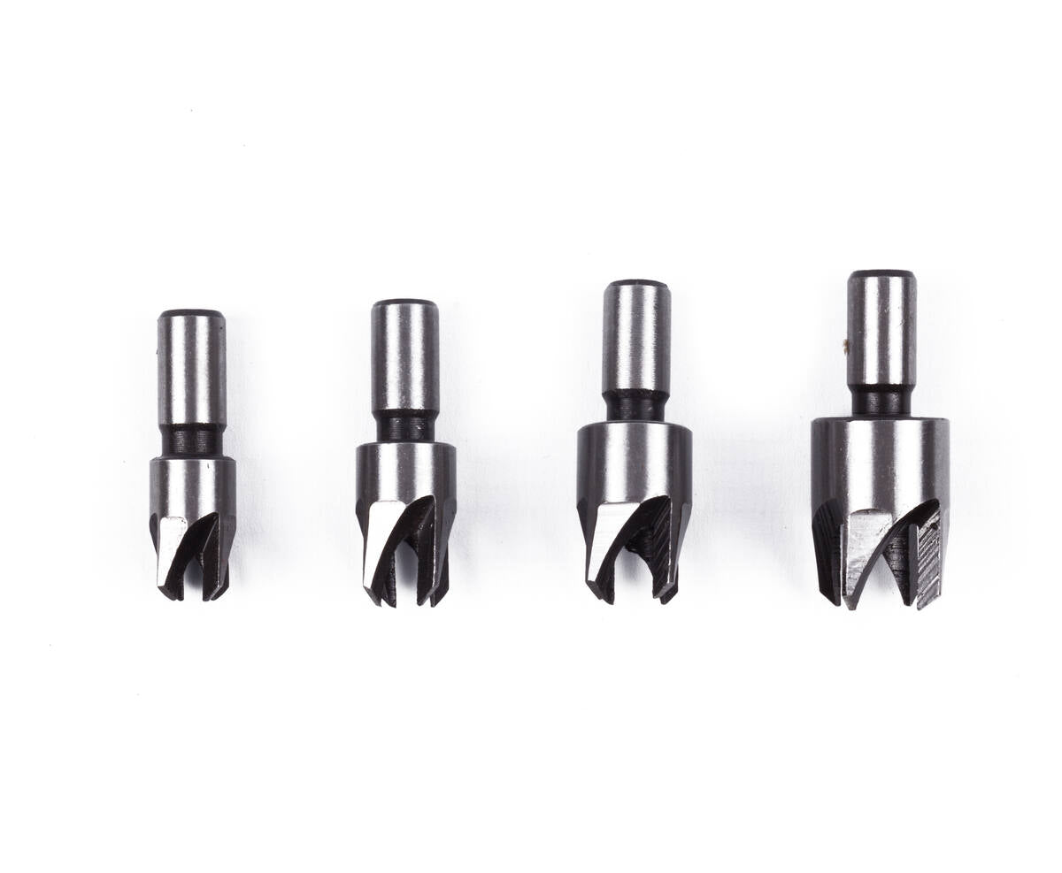 4-delige Proppenboor Set 6-13mm voor Zachte Houtsoorten