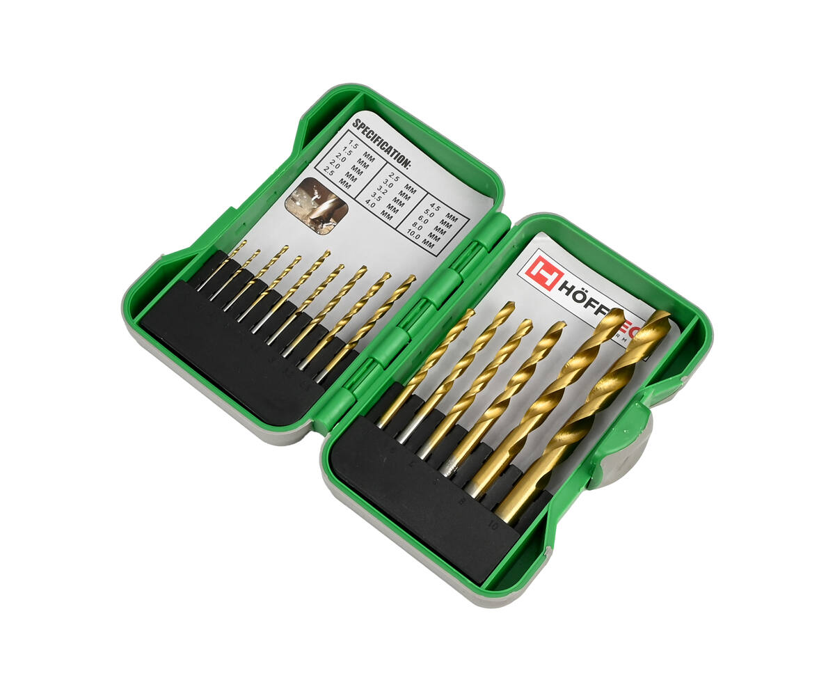 15-delige HSS Titanium Boorset met Hardcase - Voor Metaal, Hout, Kunststof