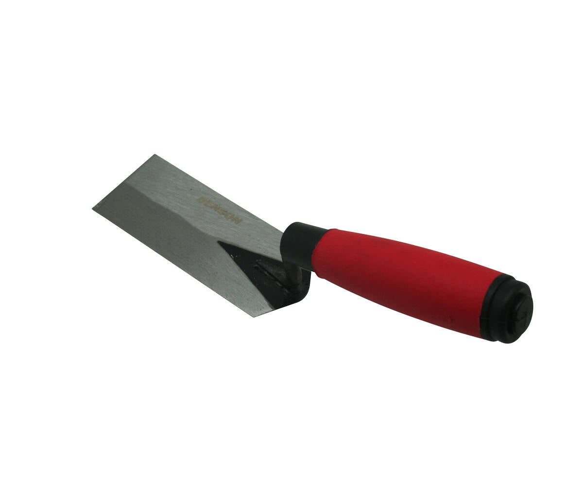 Troffel 125x50 mm, RVS, voor mortel en pleisterwerk, nauwkeurig.