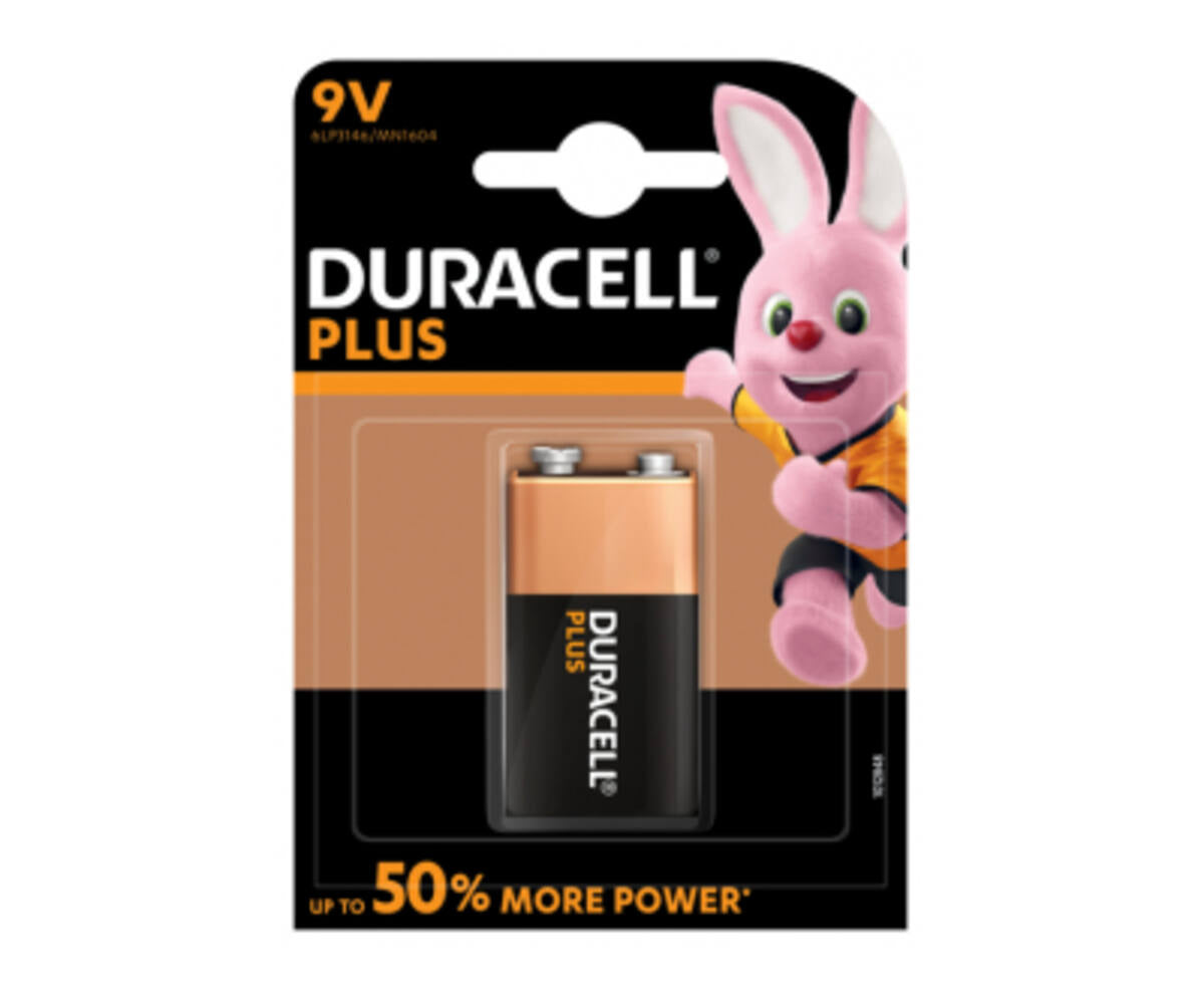 Duracell 9V Alkaline Batterij 6LR61/MN1604 voor Rookmelders