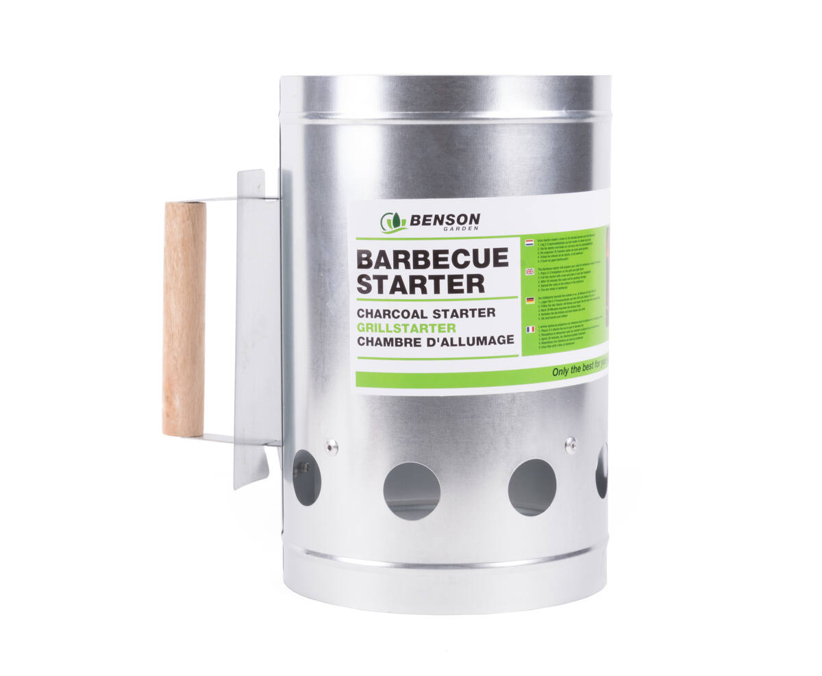 BBQ Starter ø17 x 27 cm - Snelle Houtskoolontsteker voor BBQ's