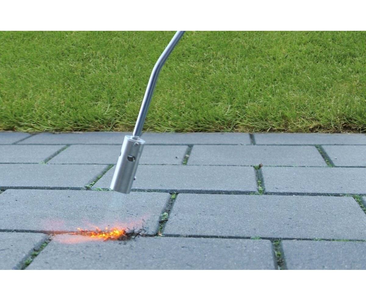 Onkruidbrander Gas 800-1300°C, Regelbare Vlam, Piezo Ontsteking