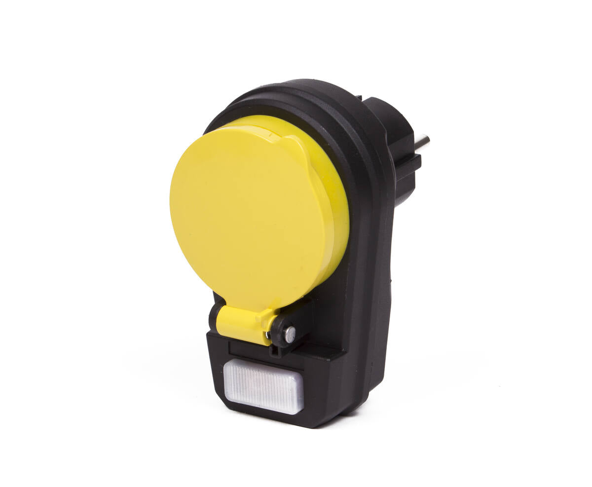 Stopcontact RA + Schakelaar, IP44 Spatwaterdicht met Klep, 16A 250V~