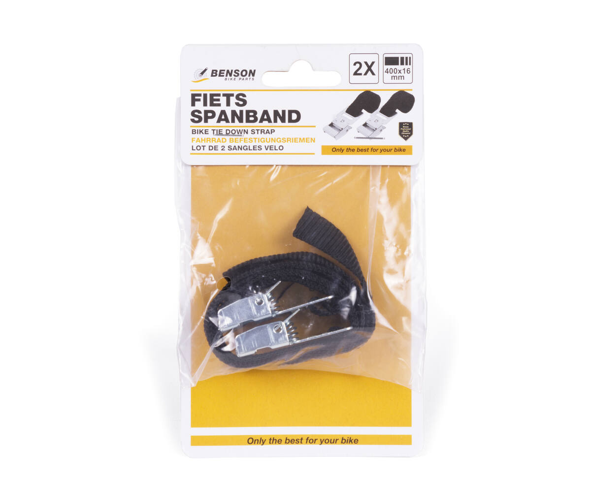 Fietsspanband 2 stuks 400x16 mm - Veilig transport van bagage
