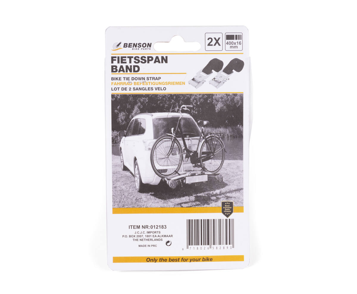 Fietsspanband 2 stuks 400x16 mm - Veilig transport van bagage