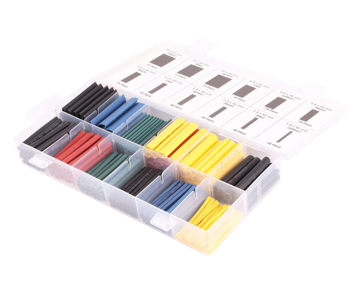 Krimpkous Set 280 dlg: 600V, 125°C, Elektrische Isolatie