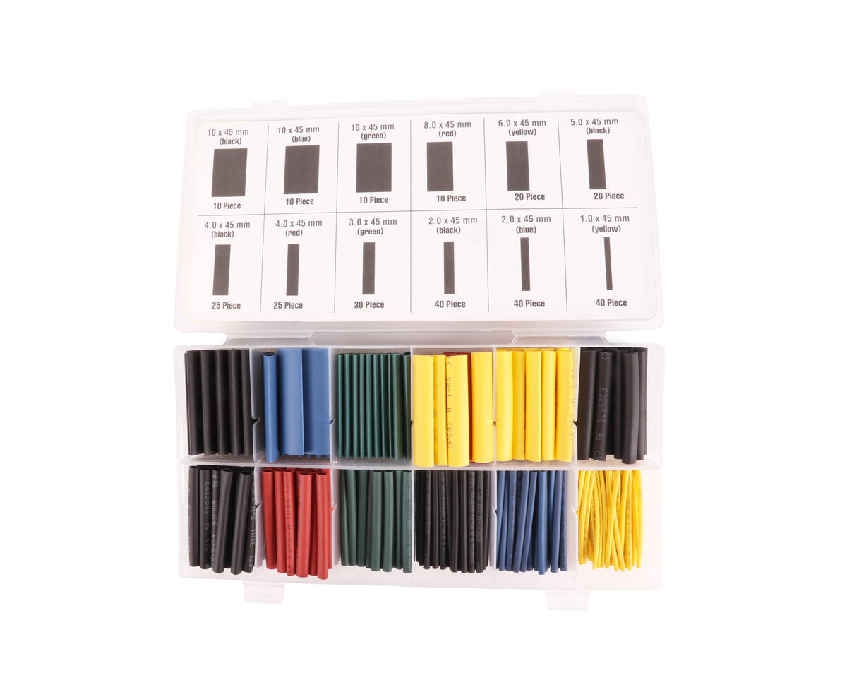 Krimpkous Set 280 dlg: 600V, 125°C, Elektrische Isolatie