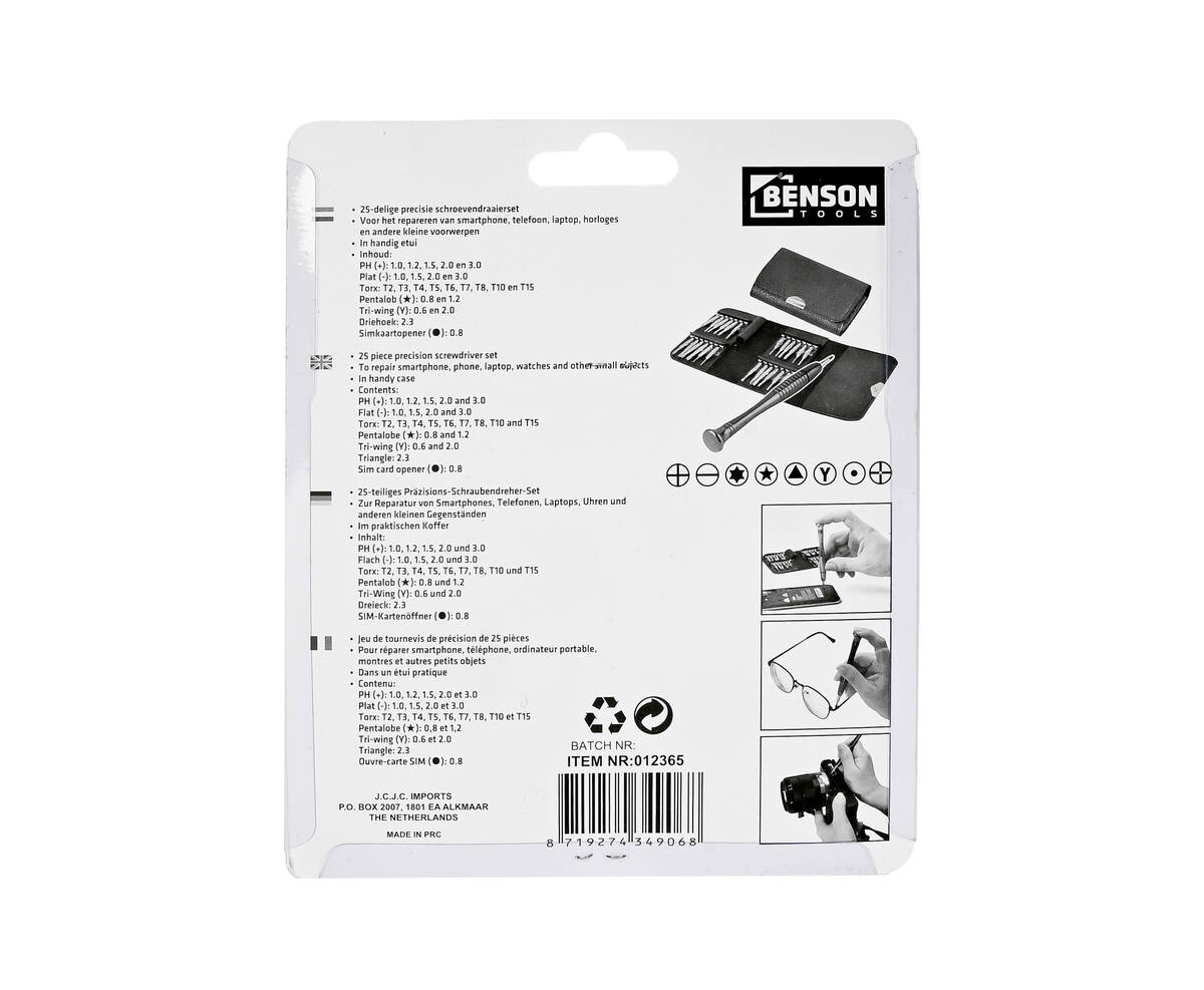 25-delige Precisie Schroevendraaierset voor Smartphone Reparaties