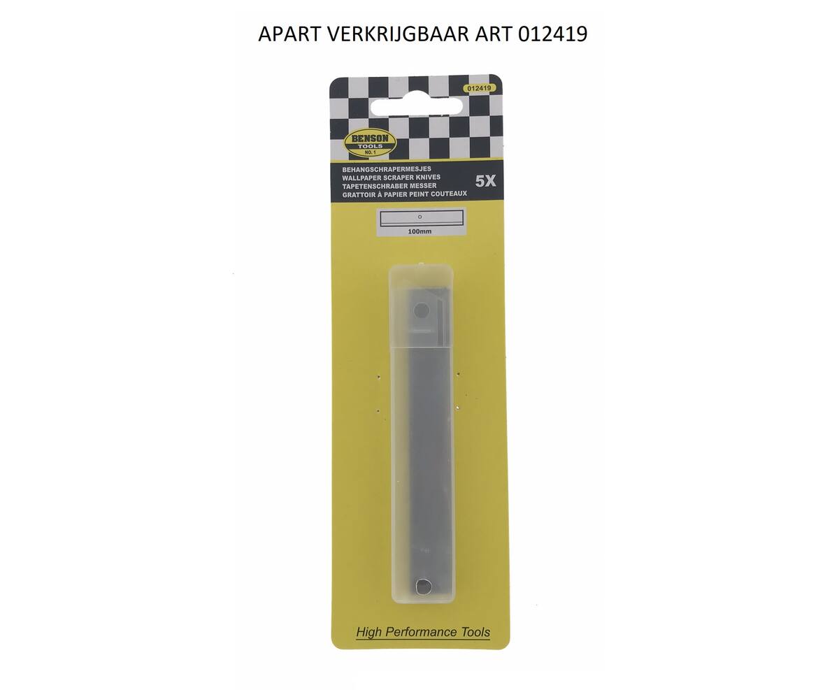 Behangschraper 100mm + 5 Messen, Ideaal voor Verwijderen Behang