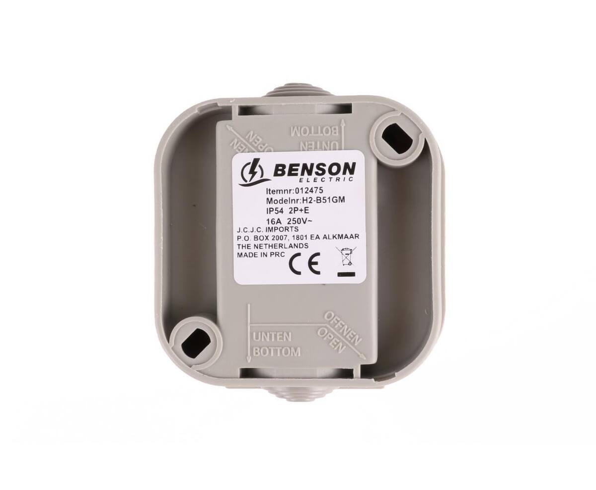 Waterdicht Stopcontact IP54, 1-voudig, 250V, 16A voor buitengebruik