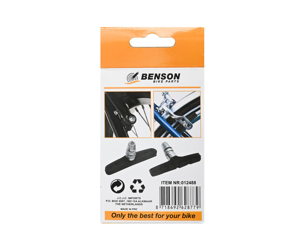 V-Remblokken 70 mm Set - Krachtige remkracht voor elke fiets