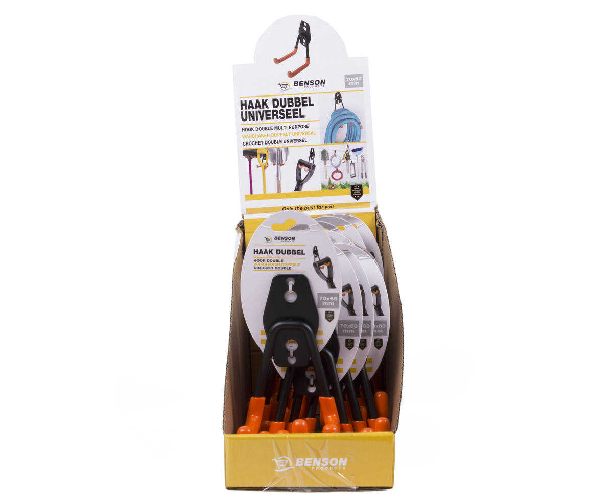 Dubbele Haak 70x60mm: Ideaal voor Gereedschap & Accessoires.