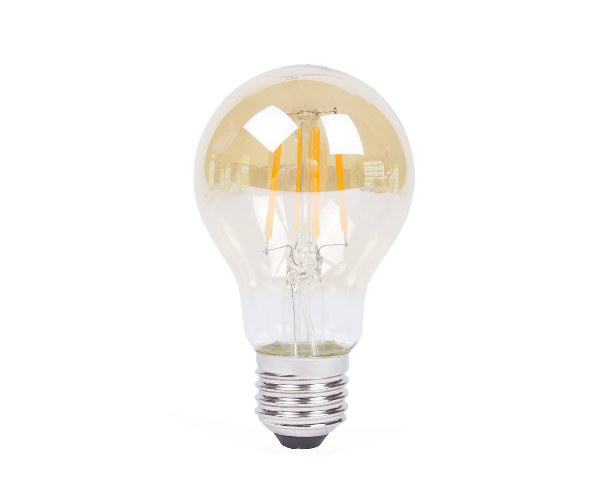 LED Lamp 4W E27 Amber, Dimbaar, 2200K, 20.000 uur, 400 lm