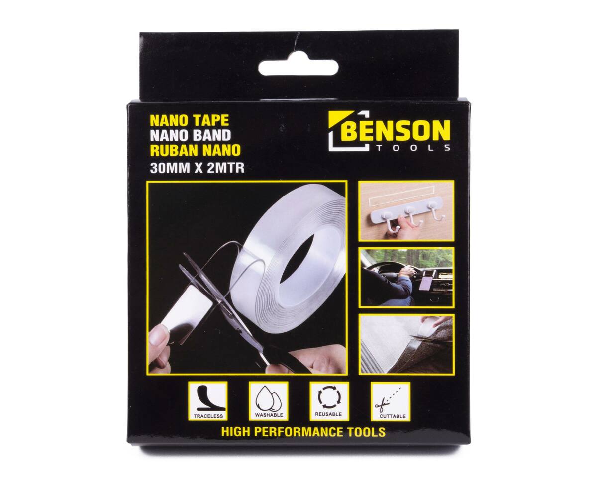 Nano Tape 30mm x 2m - Herbruikbaar voor Klus- en Hobbyprojecten