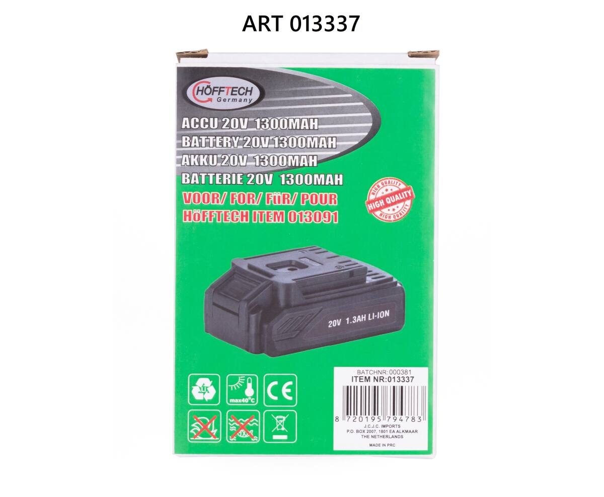 Accu Luchtpomp 18V 1300 mAh - Voor Snel Oppompen van Luchtbedden