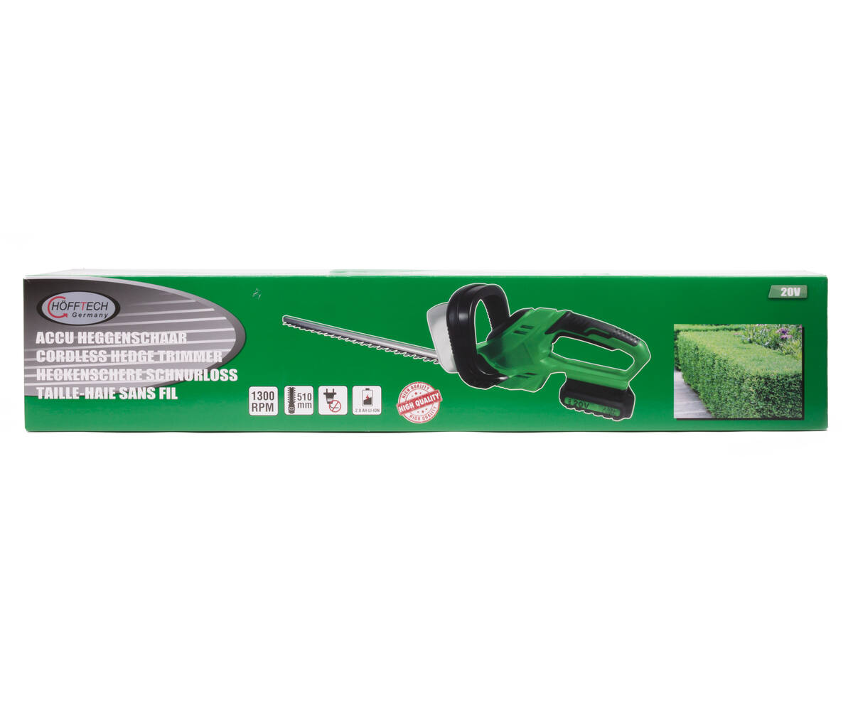 Accu Heggenschaar 20V 2000mAh: Snoei Eenvoudig Heggen en Struiken