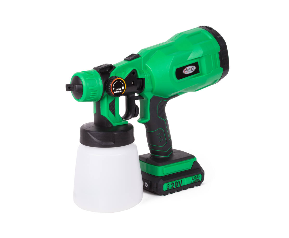 Accu Verfspuit 20V 2000 mAh, 800 ml Tank, 8000 RPM, voor DIY Klussen