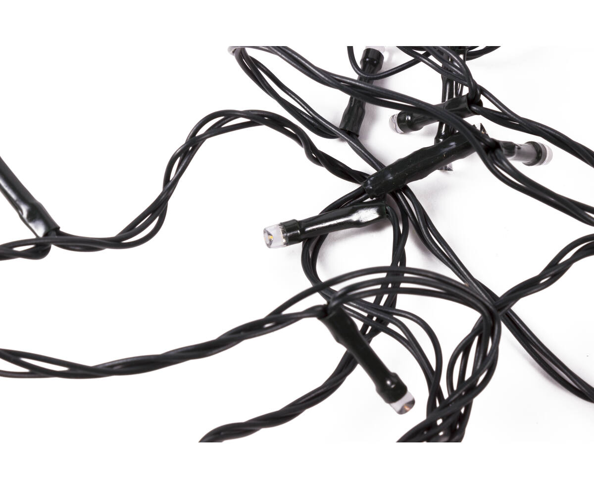 Wit LED Lichtsnoer 200 LED's, 25m, IP44, voor Binnen/Buiten Feestjes