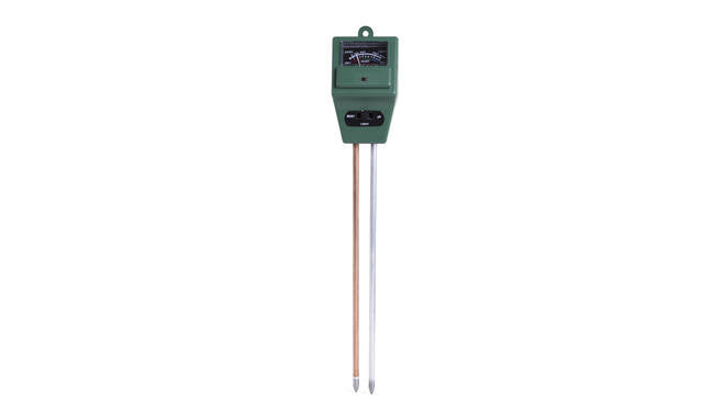 Bodemtester 3-in-1: Meet pH, vocht en licht voor optimale plantengroei.