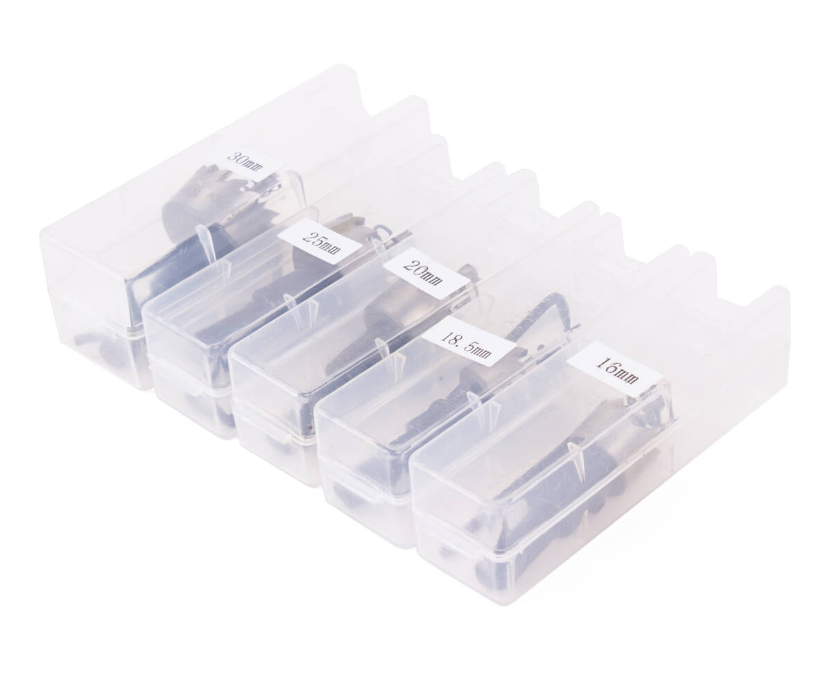 Gatenzaagset HSS 10 dlg 16-30 mm, voor metaal en kunststof boren.