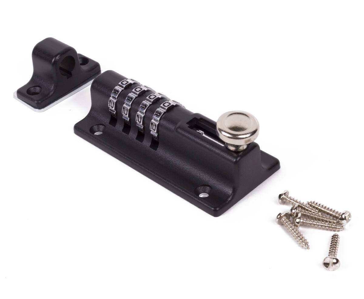 Deurschuif 120mm met Cijferslot voor Schuur- en Poortbeveiliging