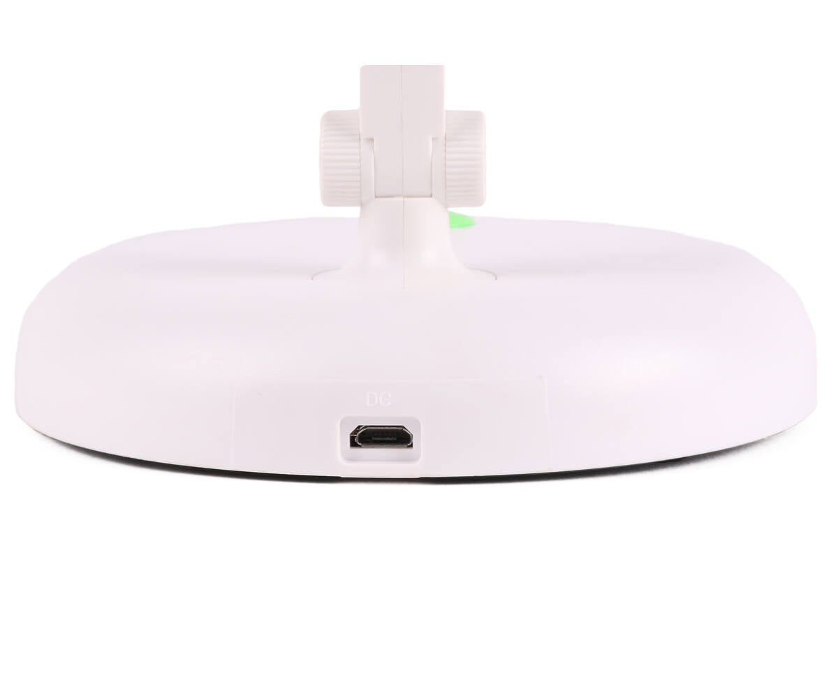 Opvouwbare Draadloze LED Bureaulamp, 120 Lumen, 6000K, Wit, USB-Optie