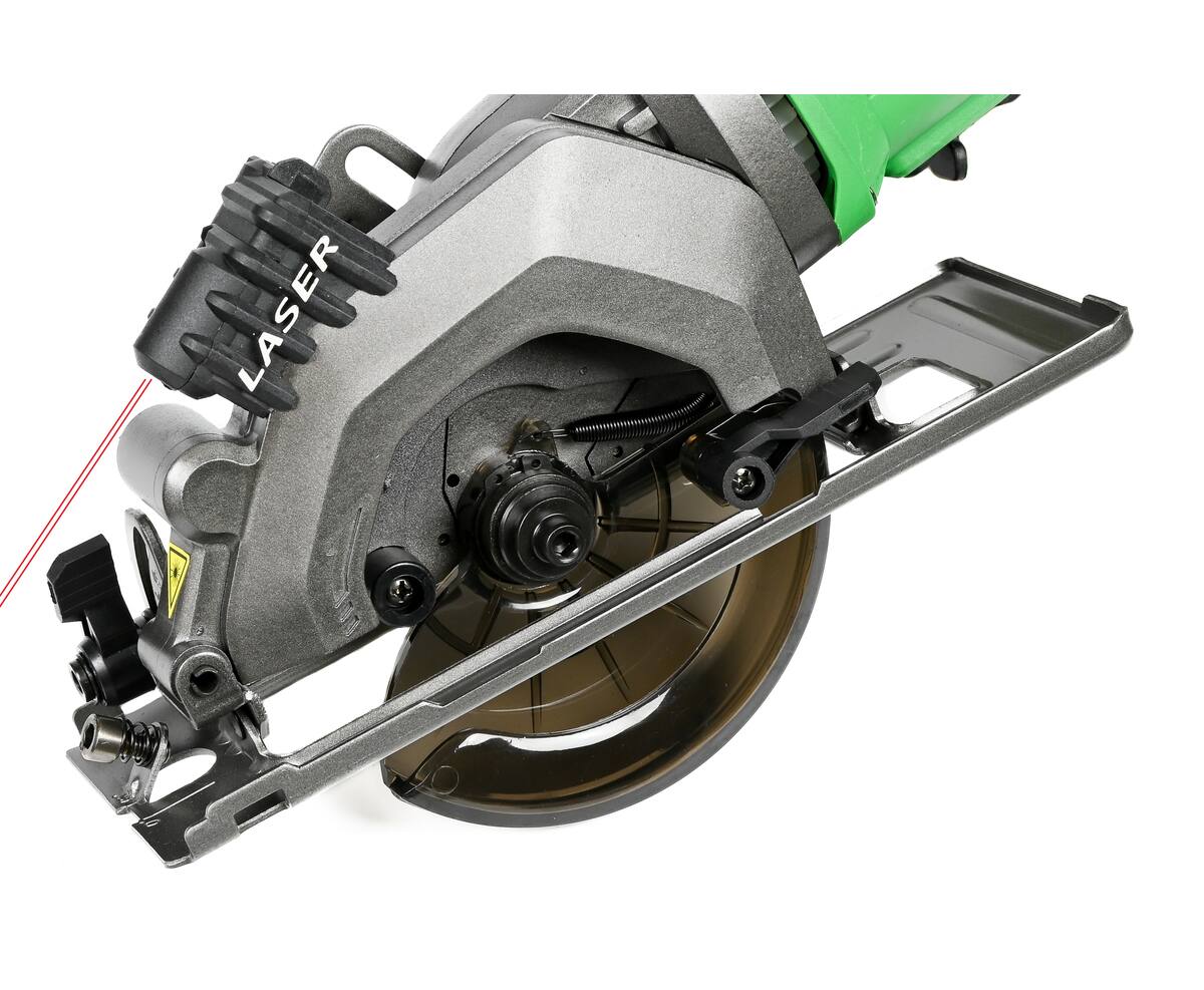 Cirkelzaag 480W ø115 mm, 3500 RPM, Lasergeleider voor Precisie.