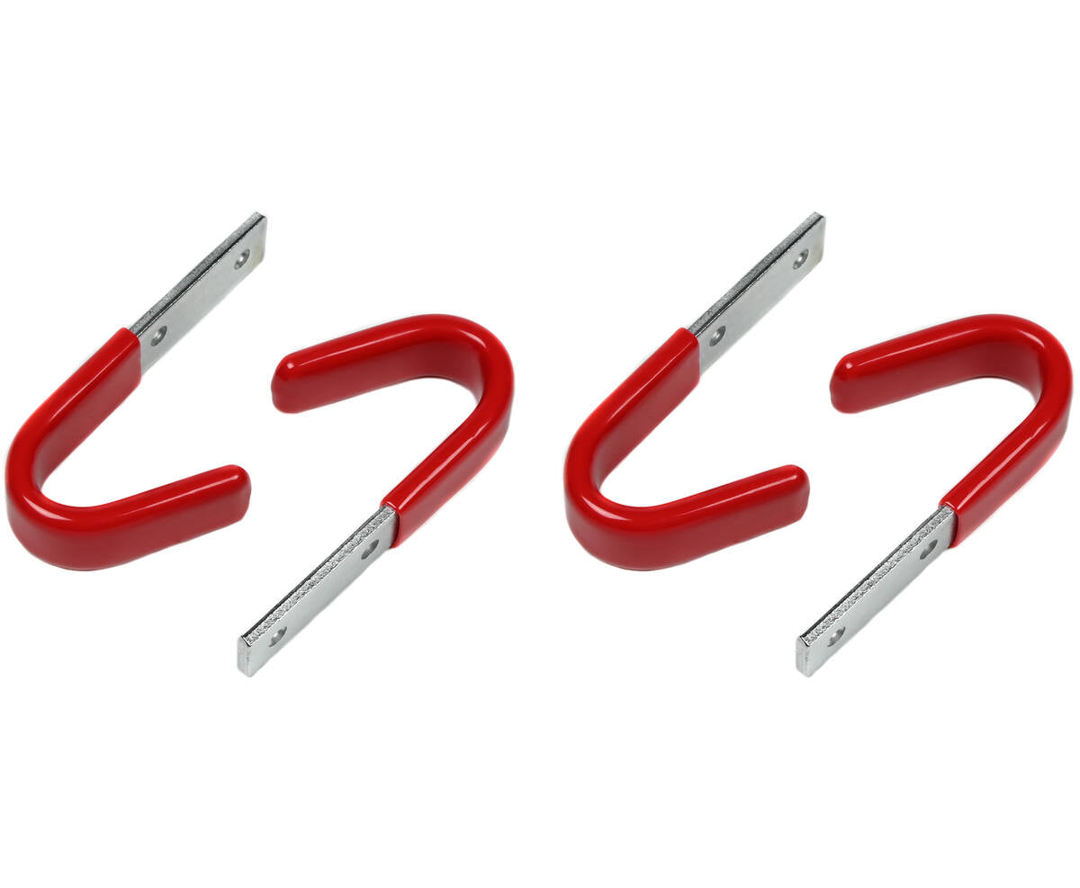 Ophanghaken 8x3.5 cm - Set van 4, 35 kg per haak, ideaal voor garage.