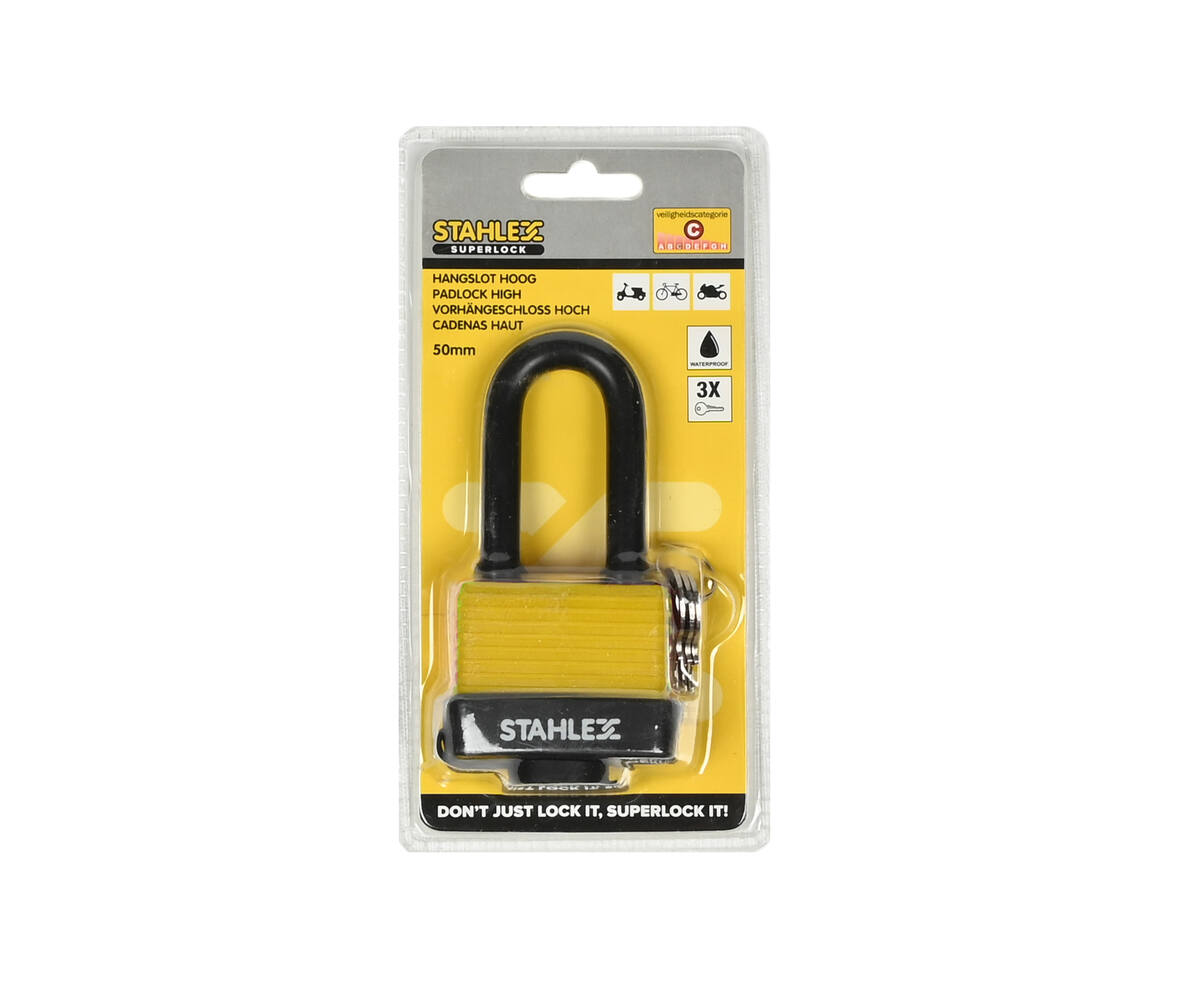 Waterdicht Hangslot 50mm met 3 Sleutels voor Schuurbeveiliging