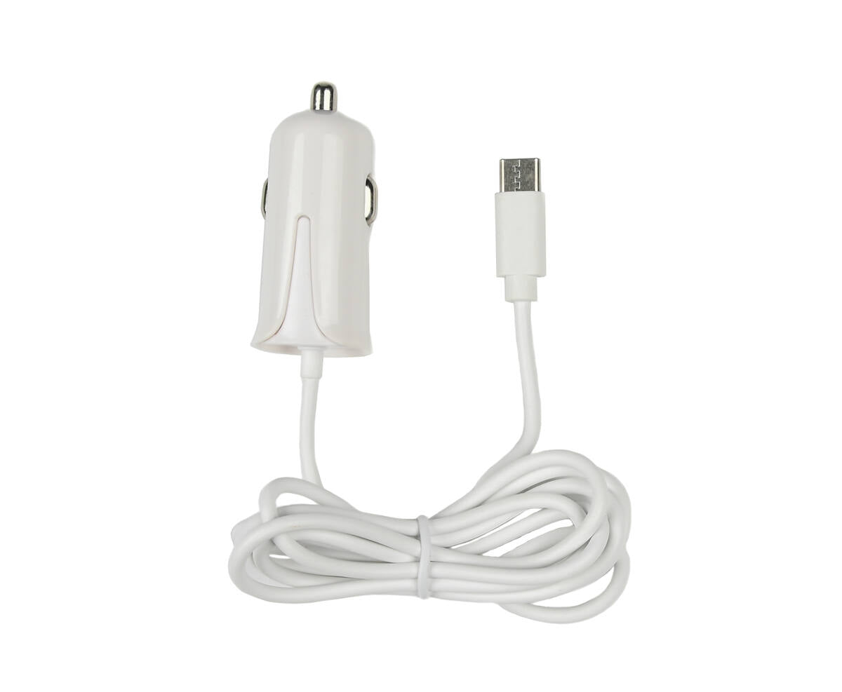 Autolader Type-C, 1.2m, 12-24V, Snel Opladen voor Auto Trips