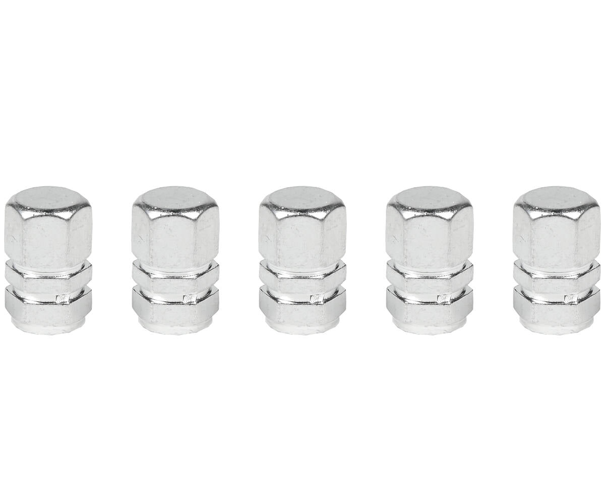 5-delige Aluminium Ventieldoppen, Universeel, Beschermt Bandenventielen