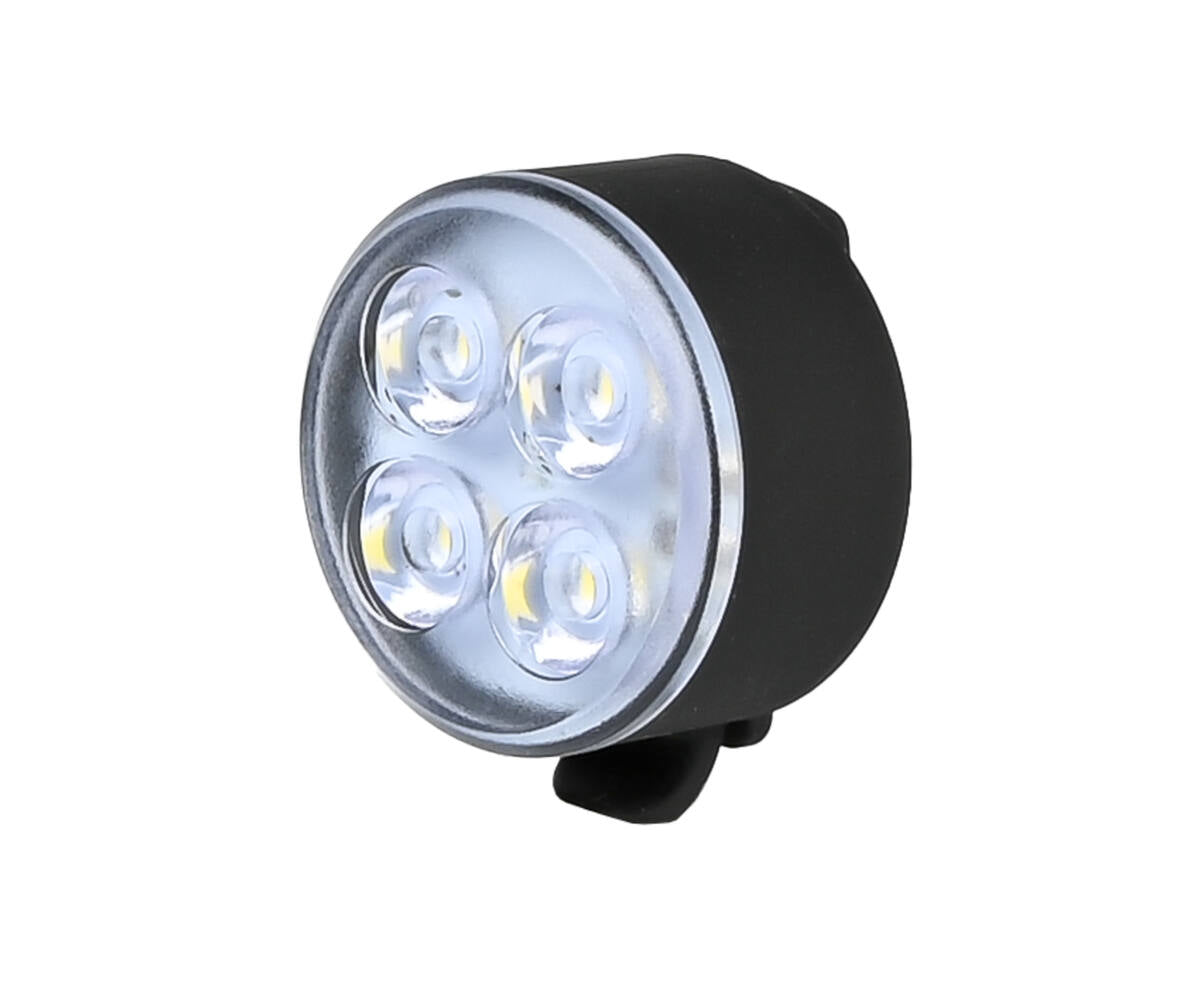 USB Oplaadbare Fietslamp Wit, 300mAh, Inclusief Clip, Helder Licht