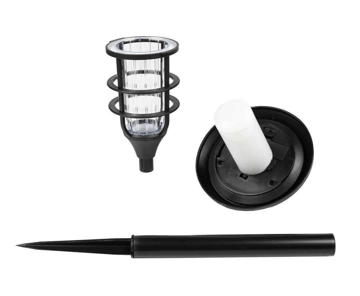 Solar Tuinfakkel Set 43 cm, Vlameffect, Verlicht Paden & Patios