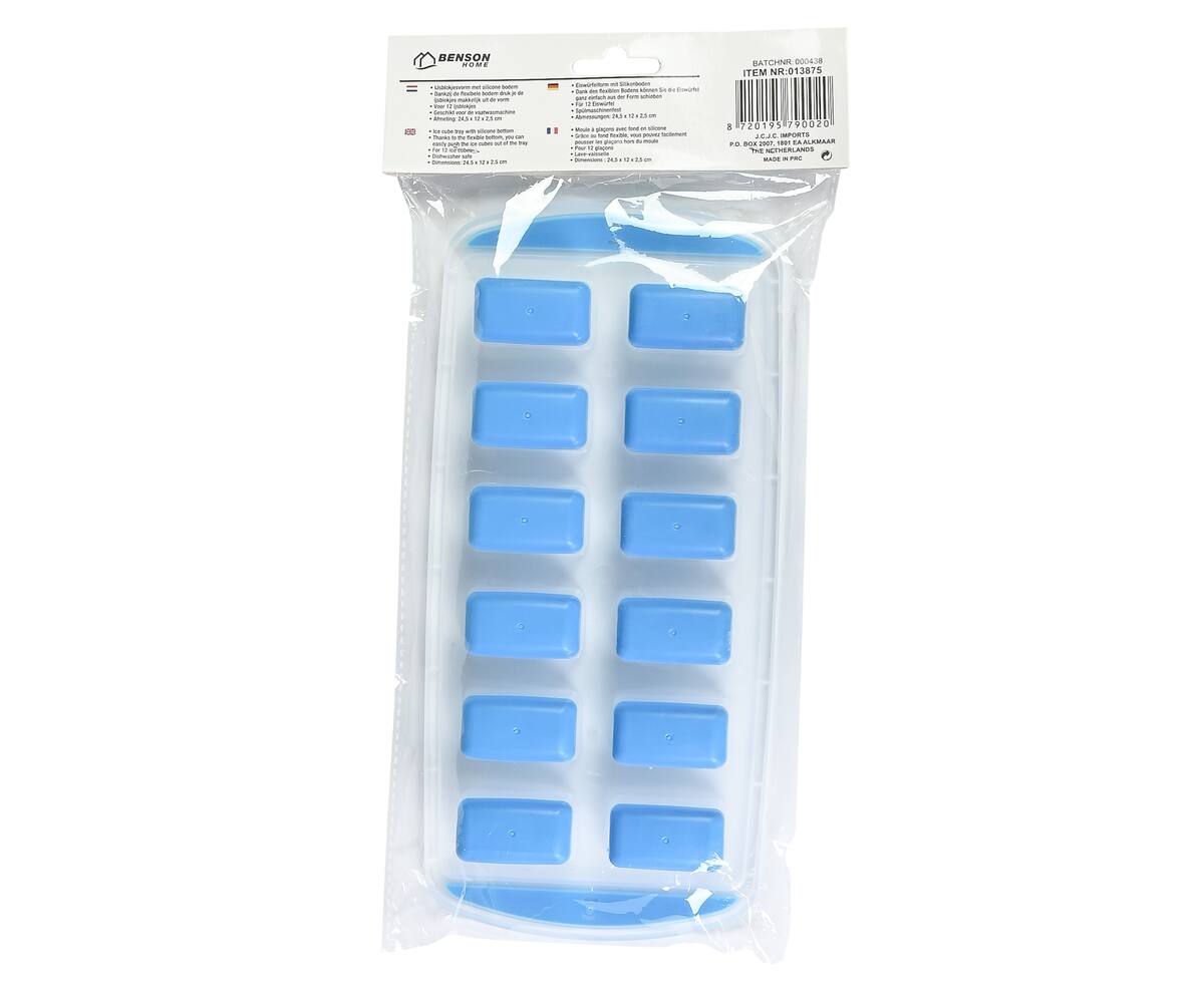 Silicone IJsblokjesvorm 12 Stuks, Vaatwasbestendig, Compact Ontwerp