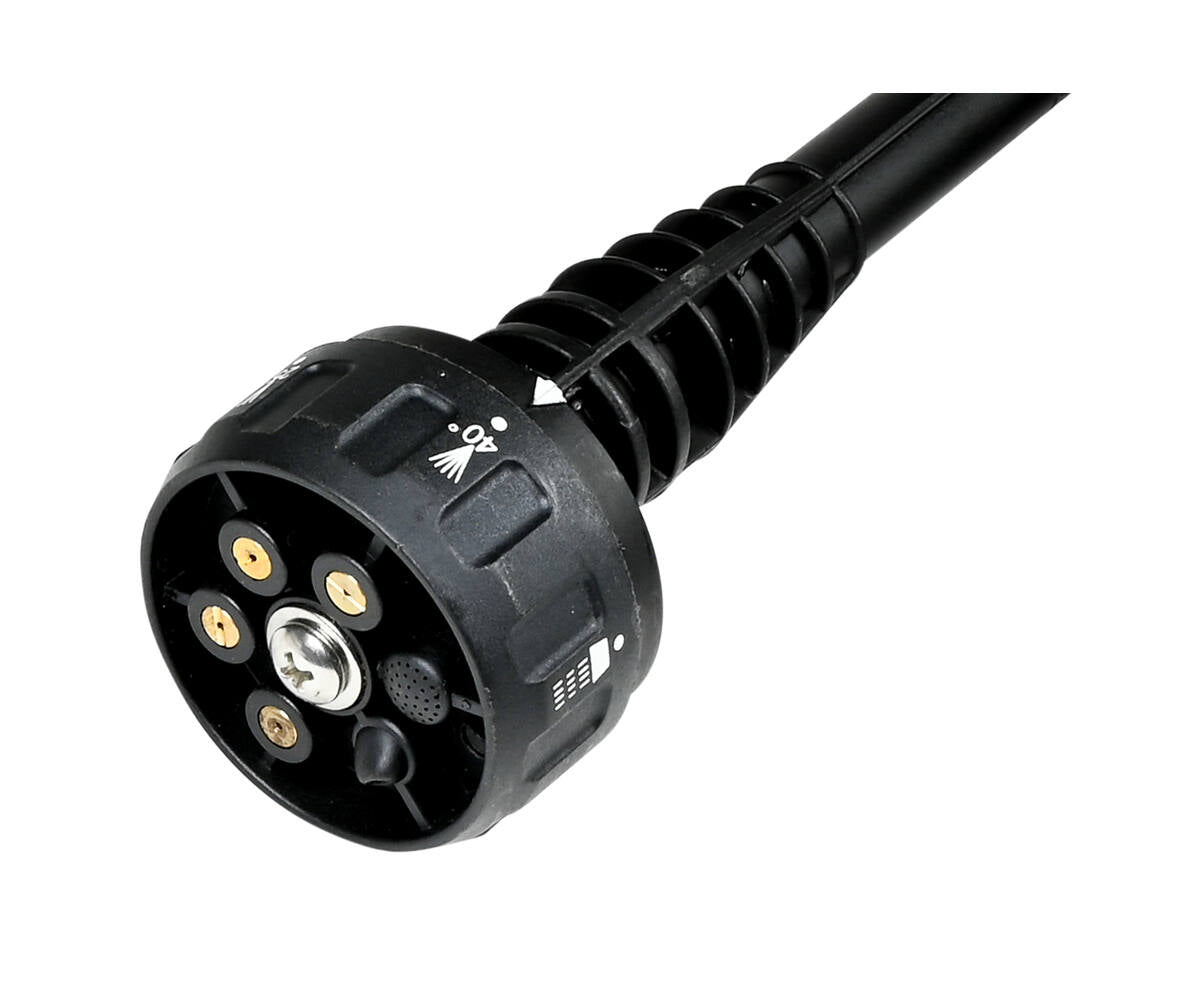 Accu Hogedrukreiniger 20V, 2000mAh, 0-22 bar, ideaal voor terrassen.