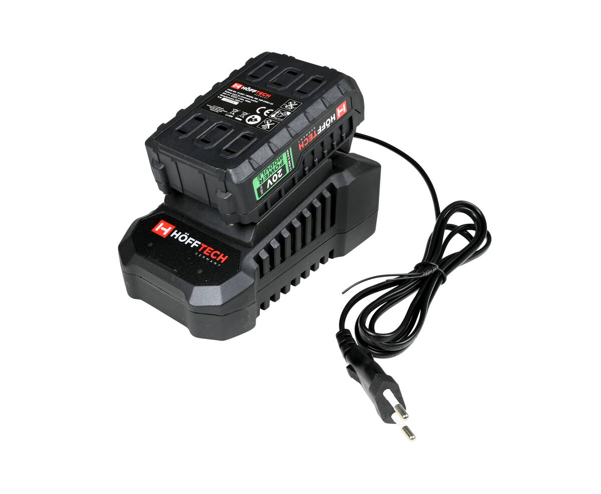 Accu Hogedrukreiniger 20V, 2000mAh, 0-22 bar, ideaal voor terrassen.