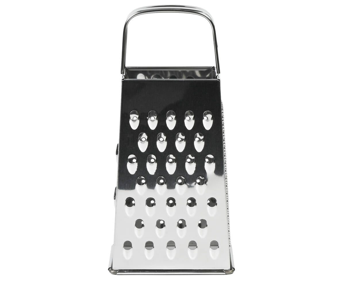 RVS Rasp 4-zijdig, 18 cm - Snij en Rasp Groenten & Kaas Simpel