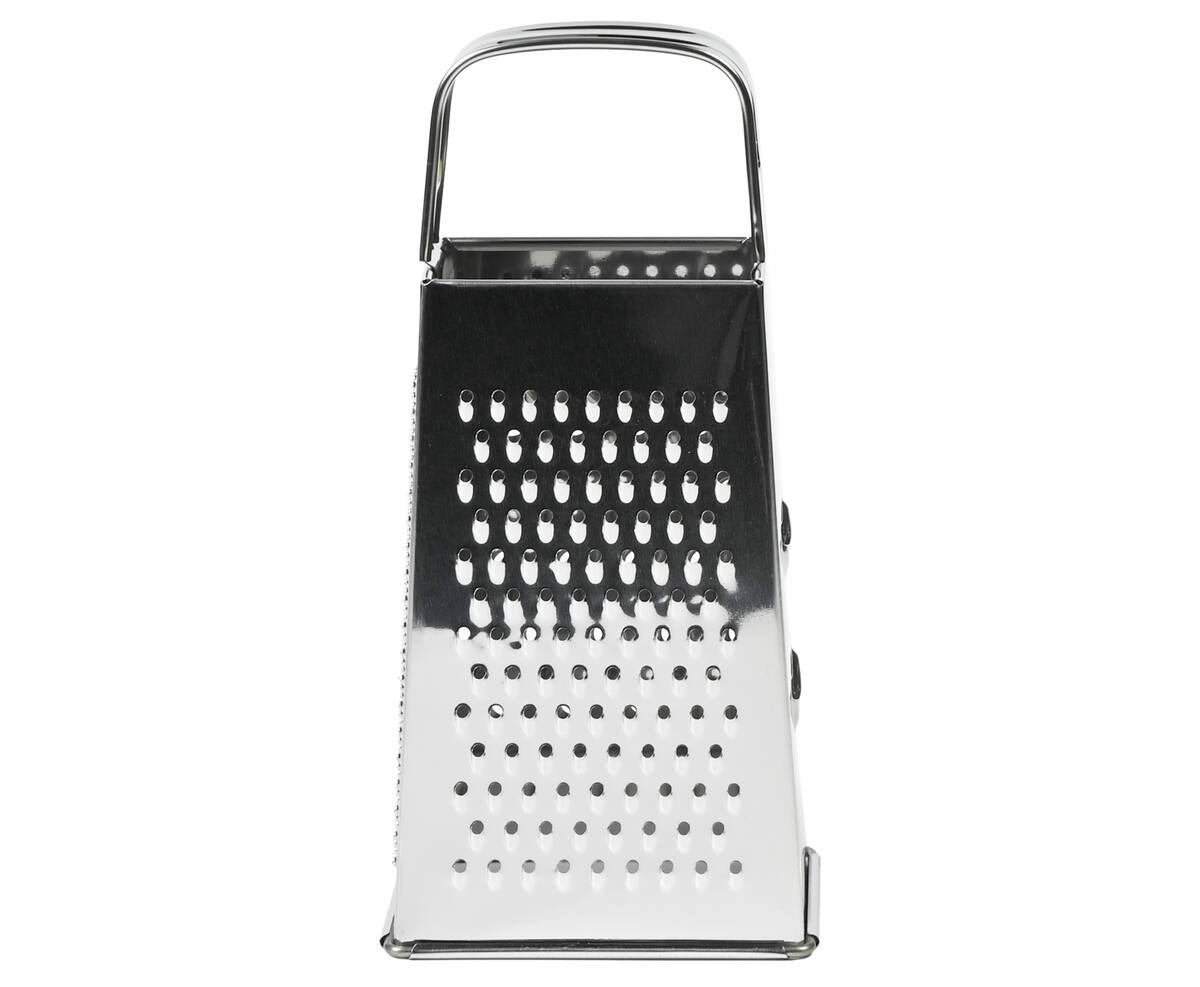 RVS Rasp 4-zijdig, 18 cm - Snij en Rasp Groenten & Kaas Simpel