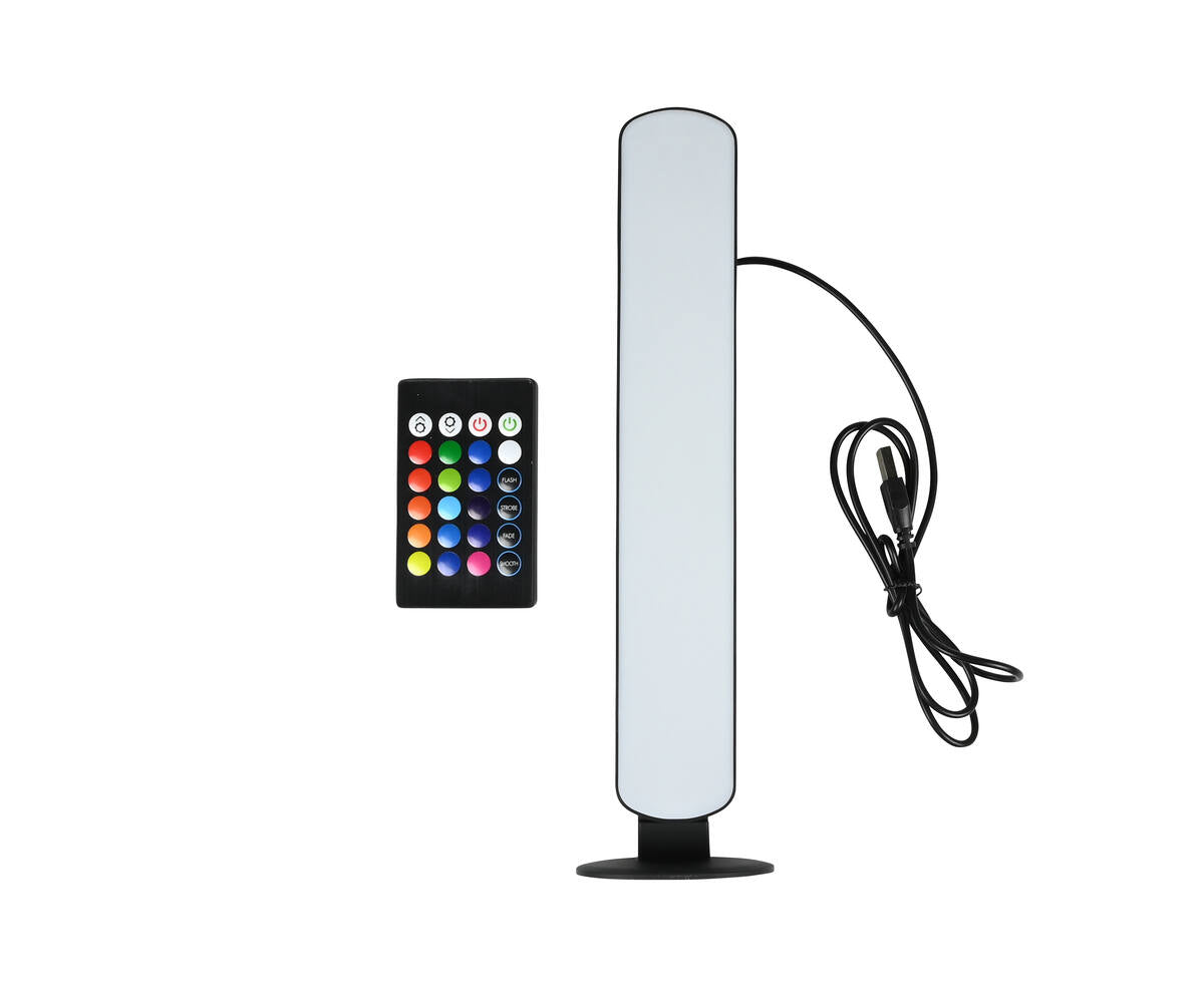 LED Lichtbalk: RGB + Wit, 26,5cm, USB, 4 Lichtstanden, Afstandsbediening
