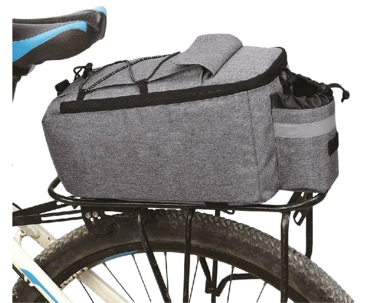 Grijze Fiets Koeltas 7L, Geïsoleerd, Met Schouderriem en Lichthanger