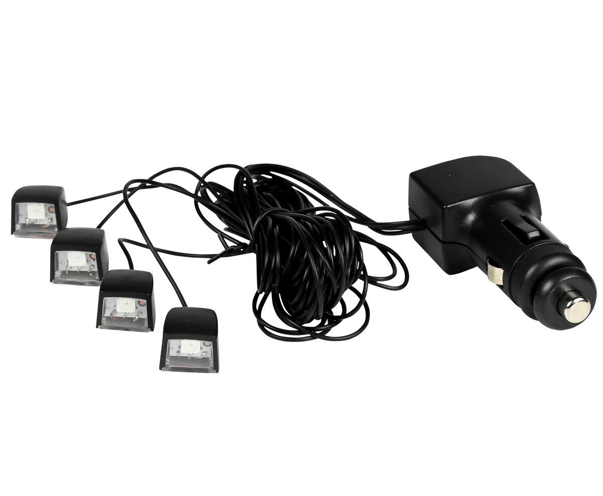 Auto Interieur LED Verlichting 16 Kleuren 12V met Afstandsbediening